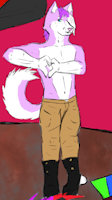 Lioriel "Lio" Kaito by SindergEmber - husky, male, dance, angel, femboy, angelic, performance, choreography