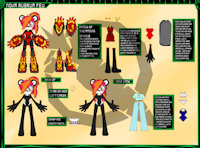 Data Info Subject - Nova by OGCarrot - female, panda, fire, sonic, fan character