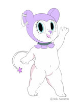 Marme-chan by AutumnWheat - cute, female, paw, feet, foot, paws, rodent, toes, barefoot, hindpaw, footpaw, marmot, sanrio, hello kitty