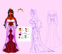 Princess Anelia Solrane (Ref Sheet) by LilacPhoenix - female, human