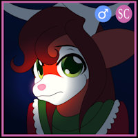 St. Ruben by fibs - male, christmas, character sheet, deer, character, reindeer, rudolph, reuben, ruben, elae meltaea, tyrvari, kinsmend, saint reuben, saint ruben