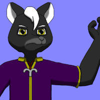 Aaron Matthews by Skyblue2005 - boy, male, magic, teen, skunk, anthro, librarian, magic user, mephitid