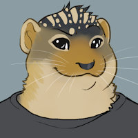Nutella [DBD Custom Character] by rnixon - female, fat, wide hips, weight gain, obese, nutella, blue jeans, beady eyes, thirteen lined ground squirrel, leopard spermophile, 13 lined ground squirrel, no head hair, realistic figure, leopard-spermophile, belly apron