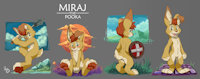 Miraj سراب Reference by pentrep - cub, boy, shota, male, rabbit, teen, battle, lapine, pooka, shield, mace, pandapaco