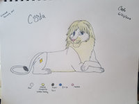 My first and main OC by CodaLeo - feline, male, lion, reference page