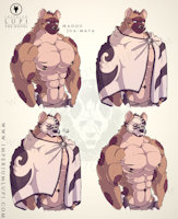 New Submission by Imperiumlupi - male, piercings, muscle, hyena, anthro, nipples, costumes, furry, warrior, chest, pecs, huge, bodybuilder, anthropomorphic, strong, gnoll, character design, furryart, crocuta, anthromuscle, imperiumlupi, imperium lupi, hyne, hyenafurry, madou