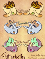 Flutterboth Reference Sheet by CyanideDrop - cute, girl, bunny, boy, female, male, rabbit, hybrid, squishy, wings, character, sheet, reference, butterfly, breed, mixed, moth, flutterboth