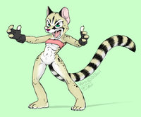 Come at me, bro! by DrJavi - female, genet, vero