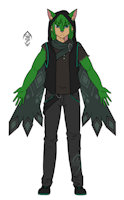 Stratus Wind 2018 Reference View Sheet by StratusWindNSFW - sword, wolf, male, scarf, flying, aero, bladed, corvus, aerokinesis