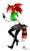 Meet Pepper by Rutgerman95 - female, oc, reference, redpanda