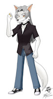 Meet Silver by Rutgerman95 - wolf, male, oc, reference, criminal, villian, arcticwolf, miniruri