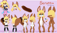 Serina by PlumVaguelette - female, squirrel, reference sheet