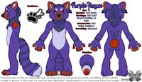 Purple Hayze Character Sheet by bluedraem - female, red panda