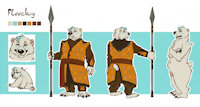 Floocky reference sheet by Flo0cK3 - male, bear, fantasy, medieval, polar bear, fantasy theme, floocky