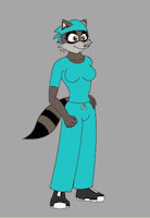 OC#47 - Vikki Irene Apricot by EngineGear - female, raccoon, midwife, surgeon