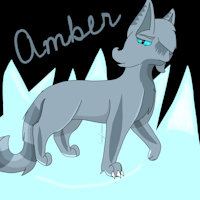 Amber redraw by CrazyCorbeau - cat, female, ice, abilities