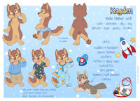[COM]lilkayden 2019 Ref Sheet by Thay Rustback by lilkayden - babyfur, diaper, cub, wolf, male, commission, reference sheet, space, plushie, pacifier, cubfur, refsheet, diapered, thayrustback, lilkayden