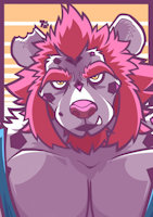Ragnar by tonhawk - male, muscle, hyena, hunk, oc, pecs, bara