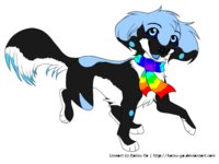 Val and Kaine's Offspring by Valreations - husky, male, mascot, dire, wolf), spanial(cocker, spanial/husky/dire, valreations