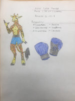 OC#54 - Azor Cobo Handel by EngineGear - male, giraffe, boxing