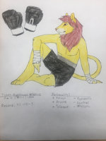 OC#56 - Tyson Nightshade Wildfang by EngineGear - male, lion, boxing