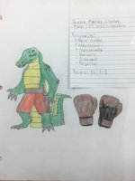 OC#57 - Spazz Marley Crowley by EngineGear - male, crocodile, boxing