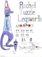 {Old} [2018 Revamp] Rachel Tuzzle Legsworth by PlasmaFang70 - female, male, character sheet, kangaroo, shark, rachel, marsupial, oc, aquatic, mammal, tuzzle, legsworth
