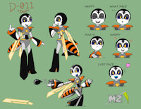 Doll Ref Sheet by metalzaki - male, latex, wasp, femboi, ref, robot, oc, femboy, mobian, nanite, bountyhunter, sonic oc, metalzaki, living latex slime, d 001, doll the robot wasp, sonic oc male