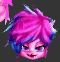 Roxanne chibi version 2 by UHWArby - cat, female, furry, catgirl