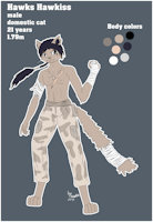 Hawks Hawkiss - Redesigned Ref sheet by HawksHawkiss - cat, male, reference sheet, roleplay, character, ref, oc, fighter, ref sheet, reference, rpg, hawks, refsheet, domestic cat, ref-sheet, roleplaying, rp, referencesheet, oc's, iyna08, hawks hawkiss, mixed material arts