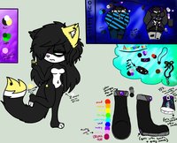 .:Kaname Rose Ref 2012:. by loata15 - hybrid, reference sheet, black cat, 2012, female/solo, kaname rose