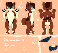 My fursona, Sekyno the Shikoku Inu by Sekyno - dog, male, canine, anthro, furry, fursona, pansexual, shikoku inu, sekyno