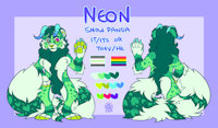 Neon by frillious - gay, neon, agender, snow panda