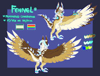 Fennel by frillious - gay, agender, fennel, caniraptor