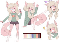 Lillya Adamson by xXAlphaWolfArrowXx - fox, female, character sheet