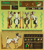 Fauna (2019) by ClovenCraft - female, anthro, feral, deer, furry, ref, fursona, doe, witch, nature, fauna, macabre, mule deer, witchcraft, reference-sheet, digitalartwork, white-tailed deer, she/her, clovencraft