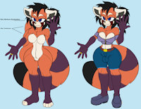 Christina by DarkHedgie - red panda, married, female/herm, extremist