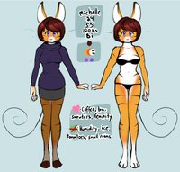Michelle :Adoptable!: by Saucy - female, rabbit, tiger, mouse, adoptable