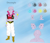 Dwemple Ref Sheet 2019 by Itachislilgirl - female, reference sheet, ref sheet, majin, dragonball, dragon ball, xenoverse, dwemple