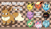 Sophia's Ref by WarbornTaco - female, glaceon, jolteon, umbreon, flareon, espeon, eevee, vaporeon, leafeon, sylveon