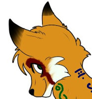 Runa by Tanna - fox, girl, female, tribal, paint, vixen, foxkin, fur-paint, tribal-markings