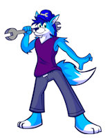 Wrenchy Bio by Wrenchy247 - fox, male, blue, wrenchy
