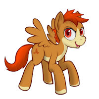 Patapone by miw - male, stallion, pony, oc, solo, mlp, pegasus, patachu