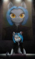 President Lorelei Kernav by miw - female, painting, portrait, mare, pony, oc, solo, mlp, dictator, sjw, authoritarian