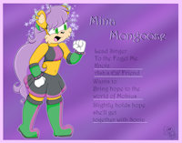 Mina Mongoose by VeeMomo - female, reference sheet, ref, reference, mongoose, sonic the hedgehog, mina mongoose, archie sonic