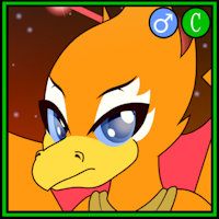 Sifar the Sunbird by fibs - male, bird, character sheet, avian, character, phoenix, elae meltaea, sifar, sifar the sunbird, sunbird