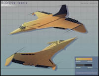 [cm.] Blackfin Terris ref by DigitalGarden - feral, space, character, sheet, reference, non-anthro, concept, jet, plane, craft, sentient, aircraft