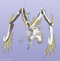 Sentient Lady of the Moon by DigitalGarden - sketch, fanart, game, bird, alien, original, space, avian, profile, art, character, oc, reference, fan, fancharacter, sentient, warframe, extraterrestial, ropalolyst