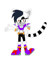 Orchid the Lemur by MasterMochiKun - female, lemur, oc, mobian, original character, orchid, female/solo, female solo, originalcharacter, orchid the lemur, orchid lemur