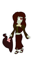 Ghoul Witch Opal by Luckykid7 - female, magic, monster, swamp, witch, mud, smelly, stinky, muck, smell, ghoul, magical girl